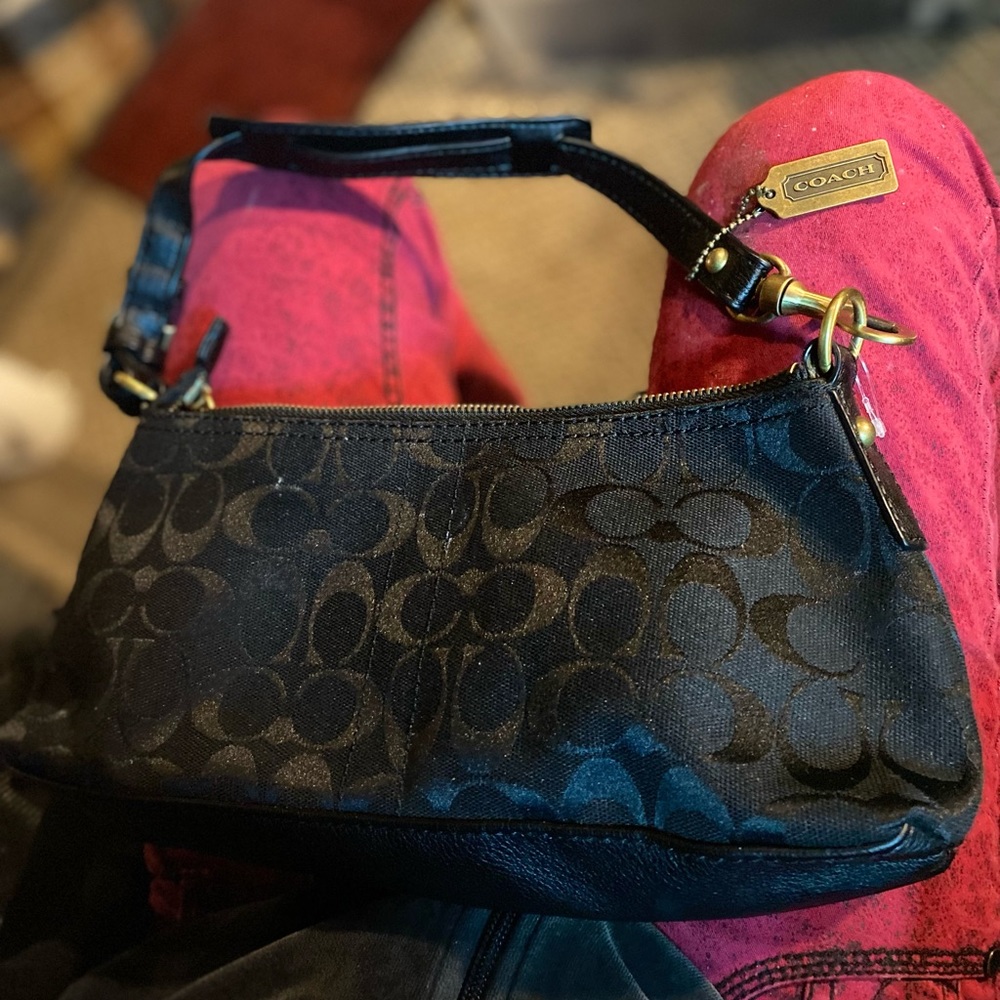 coach black purse